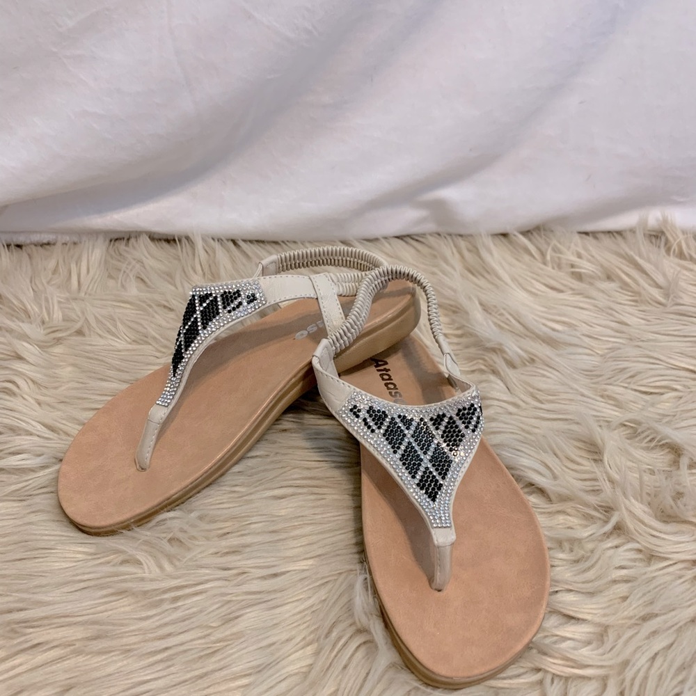 Ataaso Jeweled Strap Sandal